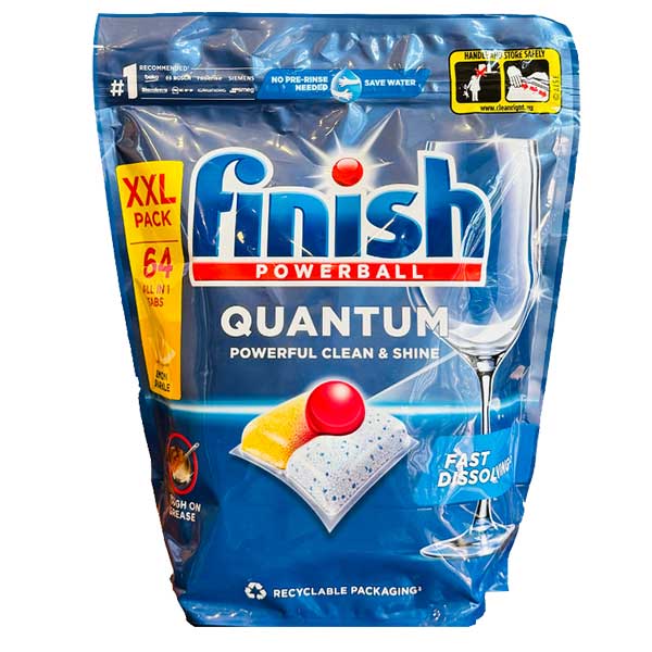 Viên rửa bát Finish Quantum All in 1 (64 viên)