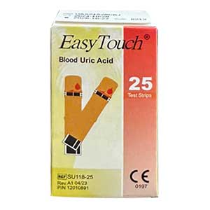 Que thử Acid Uric (Gout) Rossmax SU118 dùng cho máy ET301 (25 que/lọ)