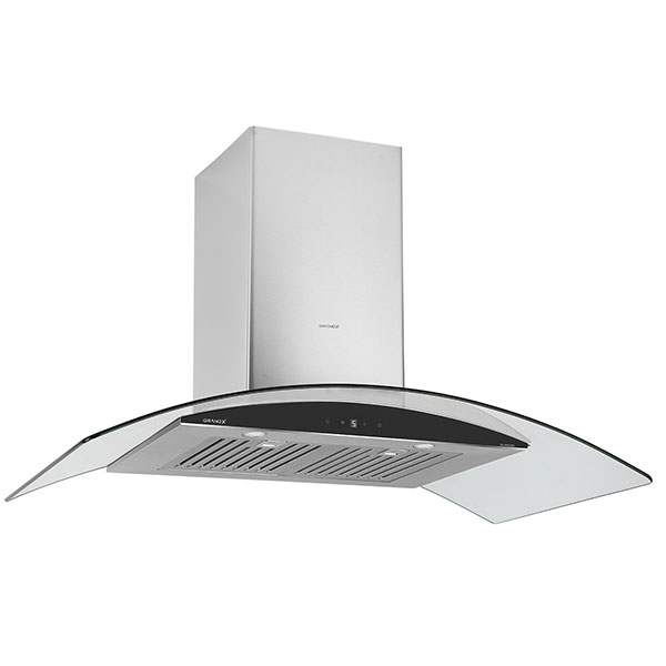Máy hút mùi kính cong áp tường GrandX GX H70C55