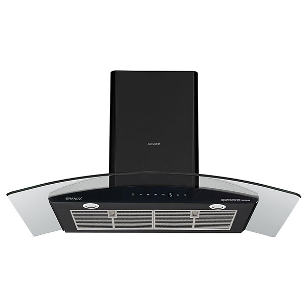Máy hút mùi kính cong áp tường GrandX GX H90C62B