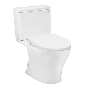 Bàn cầu hai khối Toto CS326DE4 kết hợp nắp đóng êm kèm vòi rửa nước lạnh TCW1211A