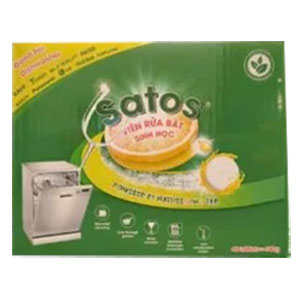 Viên rửa bát sinh học Satos hộp 40 viên