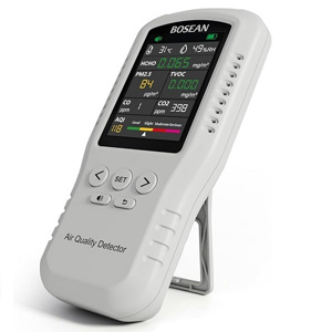 Máy đo chất lượng không khí Bosean T-Z01pro (PM2.5, HCHO, TVOC,CO,CO2 nhiệt độ và độ ẩm)