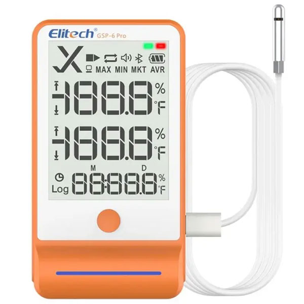 Nhiệt ẩm kế tự ghi Elitech GSP-6 Pro (Bluetooth, 100.000 điểm ghi)