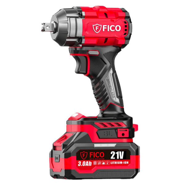 Máy siết bu lông dùng pin 21V Fico FC-380W (2 pin 3Ah, sạc)