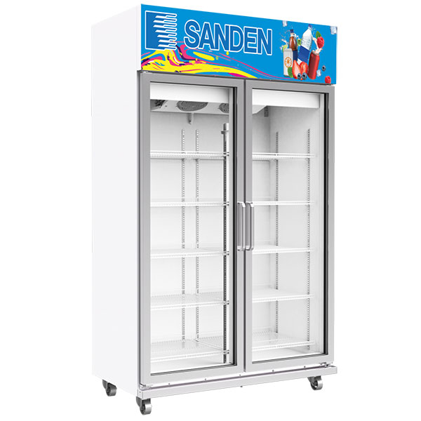 Tủ mát đứng 2 cánh kính Sanden OEM-1205i-inverter