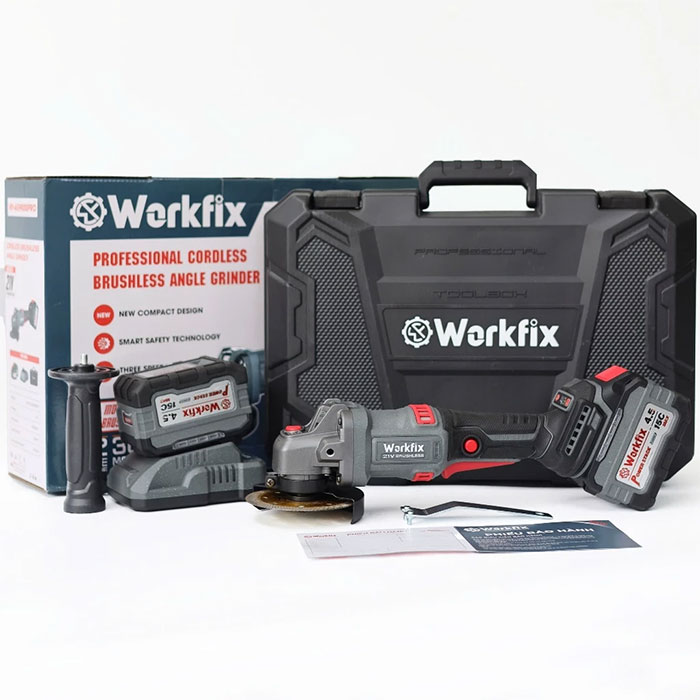Máy mài góc dùng pin Workfix WF-AG9000PRO (không chổi than)