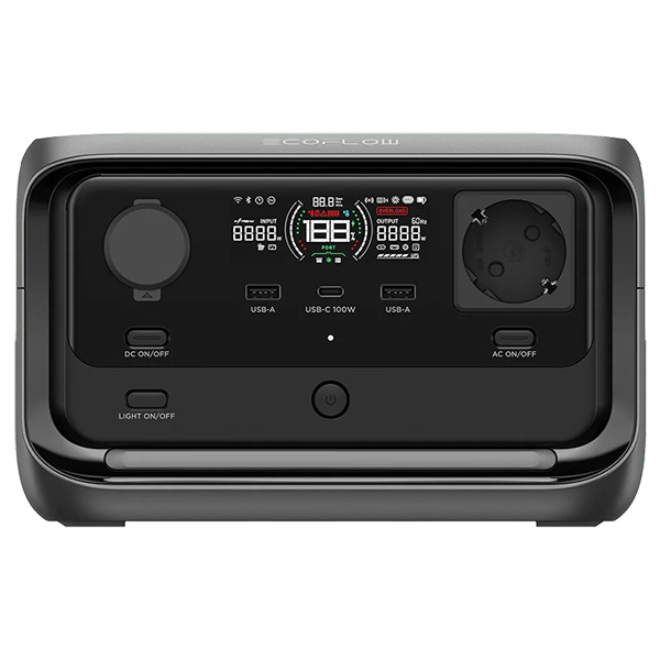 Trạm điện dự phòng di động Ecoflow 600W 286WH River 3 Plus SKU: EFRIVER3PLUS-EU-CBOX