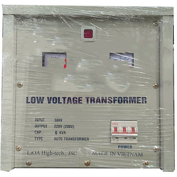 Biến áp đổi nguồn hạ áp 3 pha Lioa 6 KVA 3K600M2YH5YT (tự ngẫu)