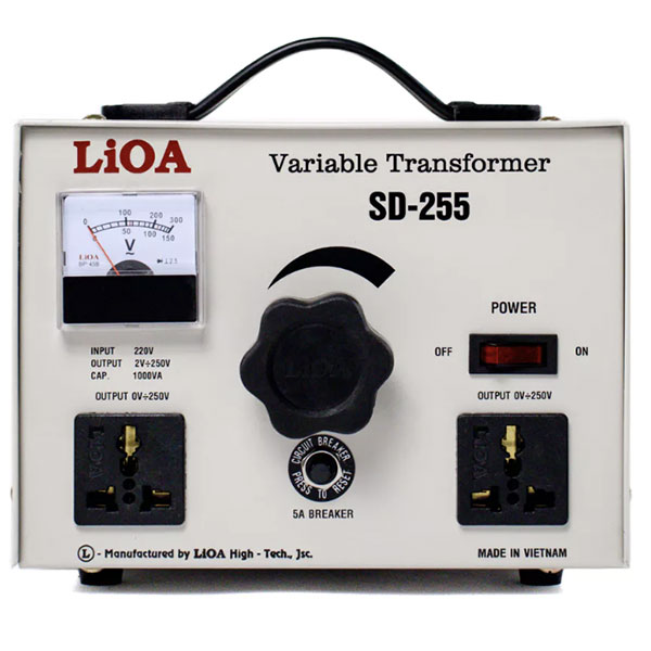 Biến áp vô cấp Lioa SD 255