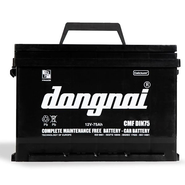 Ắc quy khô miễn bảo dưỡng Đồng Nai CMF DIN75 12V - 75Ah
