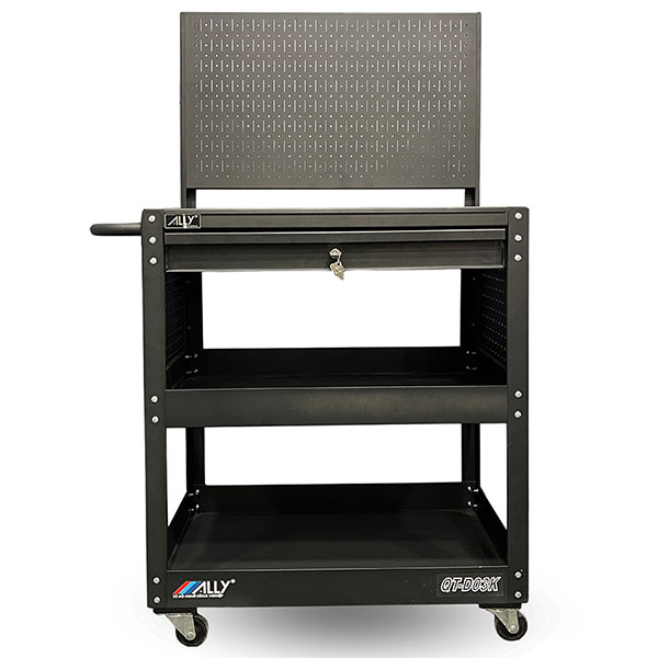 Xe đẩy dụng cụ 3 ngăn có ngăn kéo Ally QT-D03K