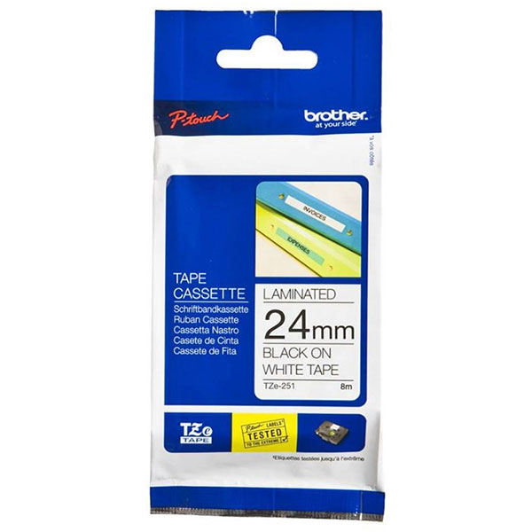 Giấy in nhãn Brother tiêu chuẩn TZe-251 24mm