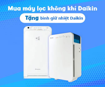 Tặng bình giữ nhiệt Daikin khi mua máy lọc không khí Daikin