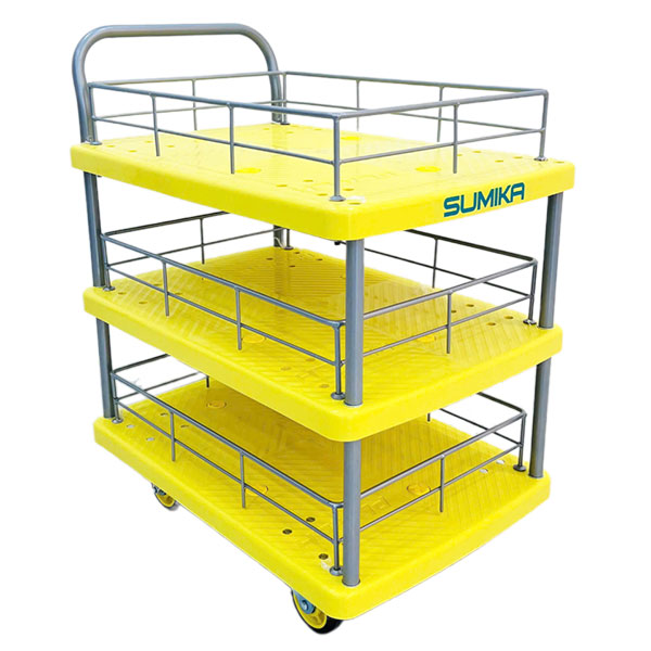 Xe đẩy hàng sàn nhựa 3 tầng Sumika T170-T3