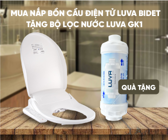 Tặng bộ lọc nước Luva GK1 khi mua nắp bồn cầu điện tử Luva Bidet