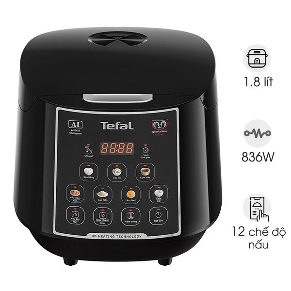 Nồi cơm điện tử Tefal EasyRice Max RK737868 1.8L