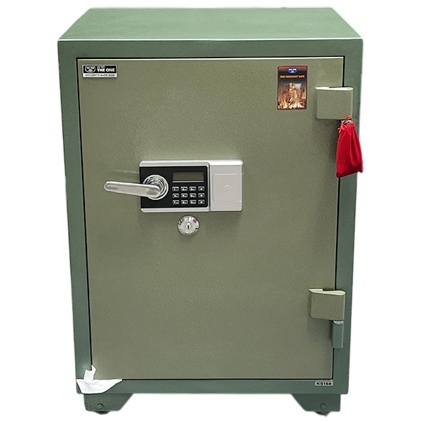 Két sắt chống cháy Hòa Phát KS168K1DT (khóa chìa và khóa điện tử)