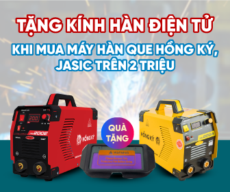 Tặng kính hàn điện tử khi mua máy hàn que Hồng Ký, Jasic trên 2 triệu