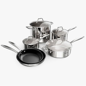 Bộ nồi inox cao cấp Ciwete 6 món SS0101-10PC