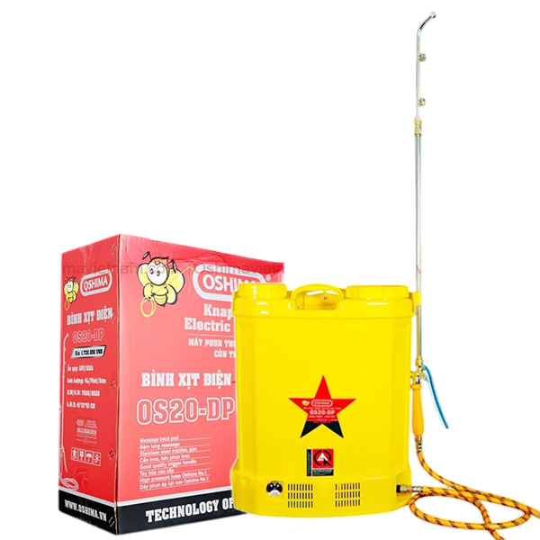 Bình xịt điện bơm đôi Oshima OS20 DP (1 acqui)