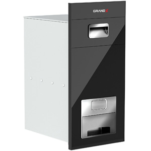 Thùng gạo âm tủ mặt kính nút nhấn GrandX XR.G302