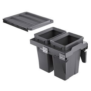 Thùng rác đôi cánh kéo âm tủ GrandX XW.D40