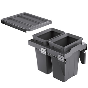 Thùng rác đôi cánh kéo âm tủ GrandX XW.D30