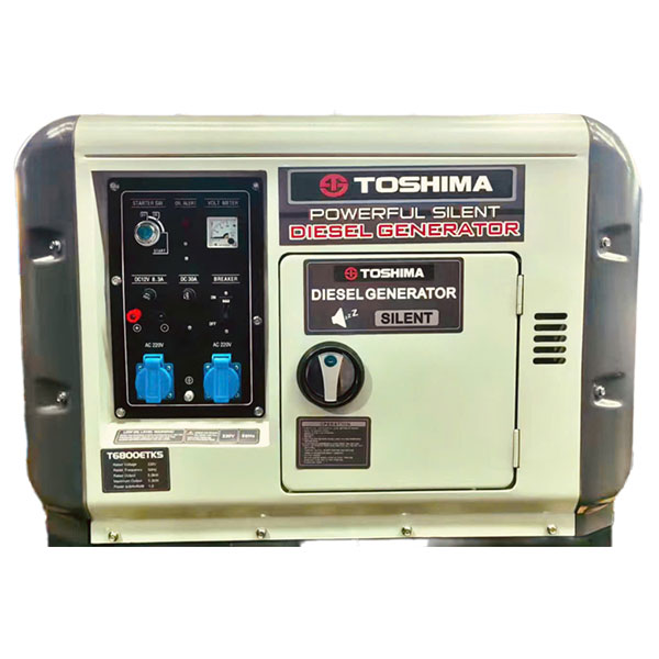 Máy phát điện chạy dầu diesel Toshima T6800ETKS (5KW)