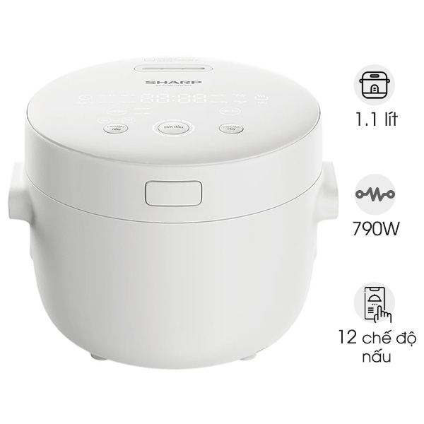Nồi cơm điện tử Sharp KS-COM110DV-WH 1.1 lít