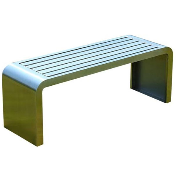 Ghế công viên inox không tựa 180cm (PTFI-1.8)