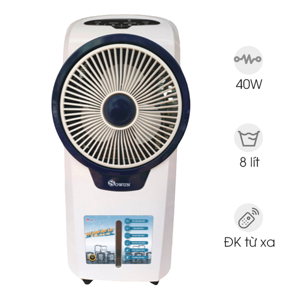 Quạt điều hòa tích điện Sowun SW 805S (40W,8L)