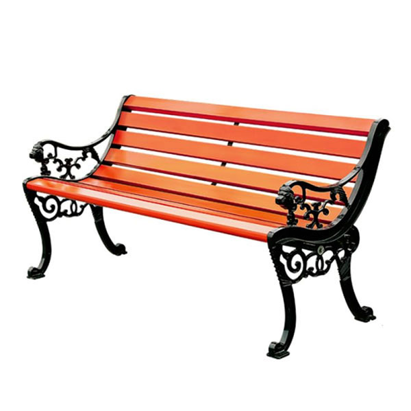 Ghế công viên có tựa gỗ nhựa đầu hổ 120cm (GVCDH1.2-GG)