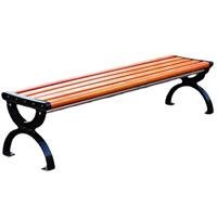 Ghế công viên không tựa gỗ nhựa 150cm (PTGK-1.5)