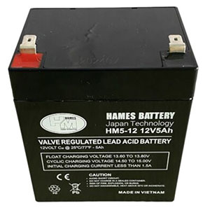 Ắc quy kín khí AGM 12V 5Ah Hames HM5-12