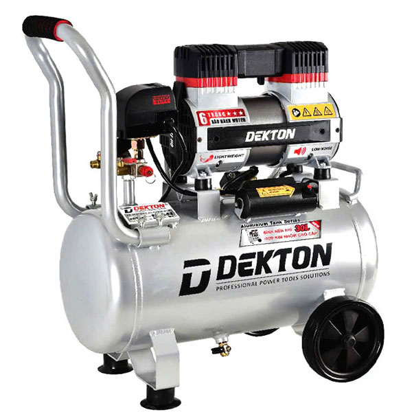 Máy nén khí không dầu Dekton DK-AC3930PROMAX (30 lít, 2HP, bình hợp kim nhôm)