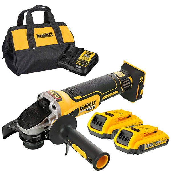 Máy mài góc cầm tay Dewalt DCG405FM2 (2 pin 4AH, sạc)