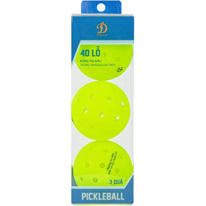 Bóng tiêu chuẩn thi đấu Pickleball Động Lực D25 (hộp 3 quả)