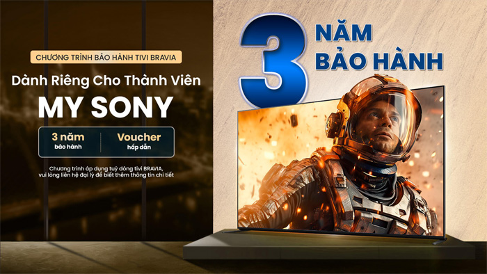 Tặng thêm 1 năm bảo hành khi mua Tivi Oled sony