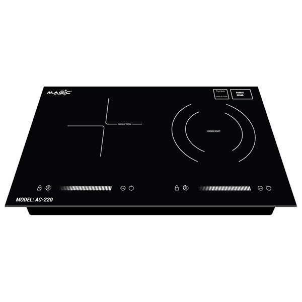 Bếp đôi hồng ngoại và điện từ Magic Eco AC220