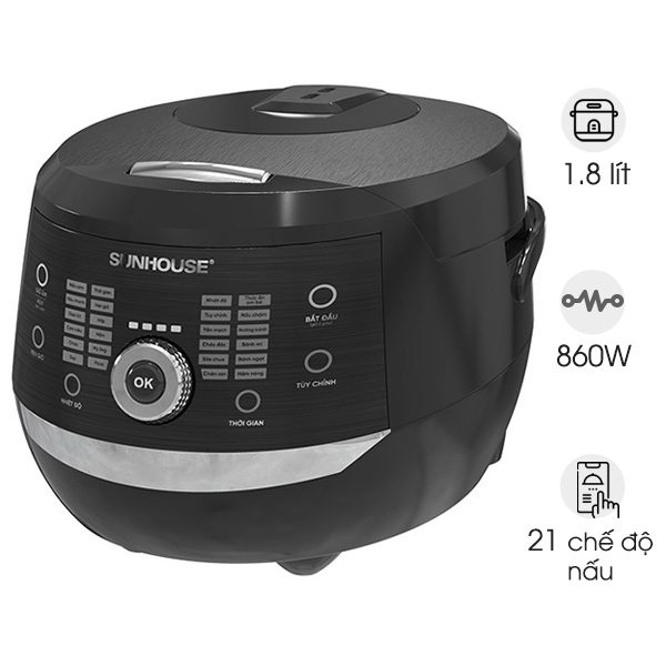 Nồi cơm điện tử 1.8L Sunhouse SHD8911