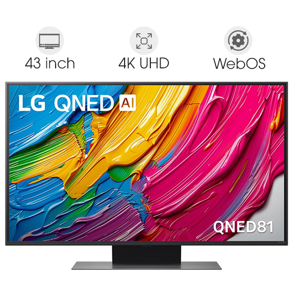 Smart Tivi QNED LG AI 4K 43 inch 43QNED81ASA