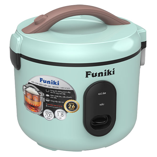 Nồi cơm điện nắp gài 1.8L Hòa Phát Funiki HRC6163