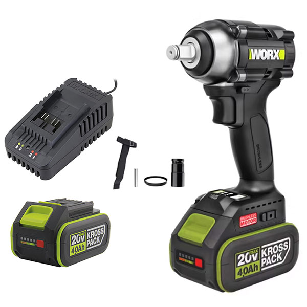 Bộ máy siết bu lông dùng pin 20V Worx WE272 (2 pin 4.0Ah, sạc)