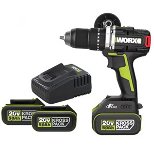 Máy khoan động lực 20V Worx WU377 (2 pin 5.0Ah, sạc)