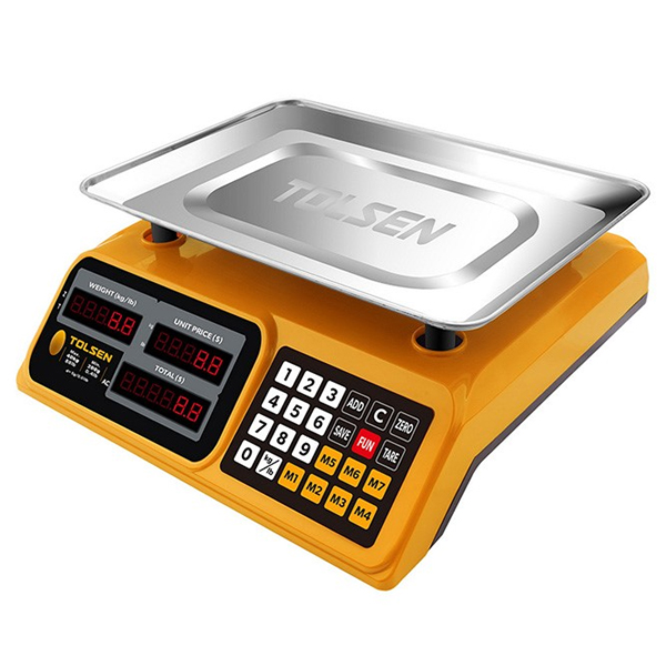 Cân điện tử 40kg Tolsen 35197 phê duyệt CE