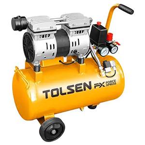 Máy nén khí chống ồn không dầu Tolsen 73135 (24 lít, 800W)