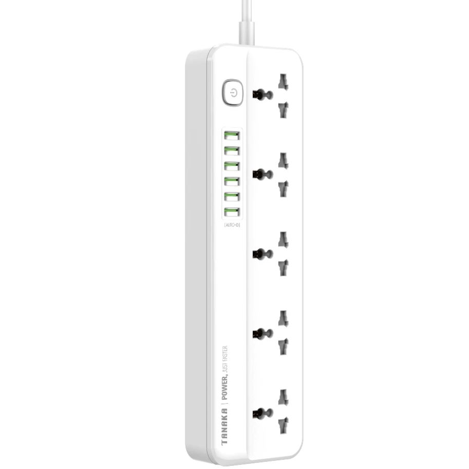 Ổ cắm điện Tanaka 5 lỗ 6 USB 2m TNK-OD6522