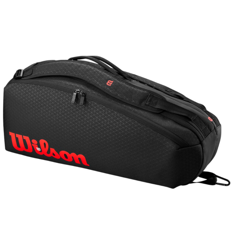 Túi đựng vợt Tennis Wilson Clash V3 Super Tour 6PK Black WR8038101001