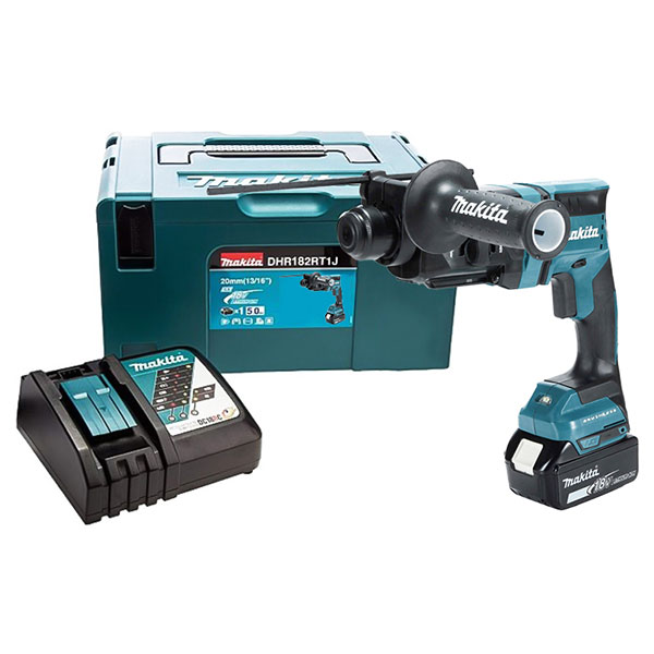 Máy khoan bê tông dùng pin 18V Makita DHR182RT1J (1 pin 5.0Ah, sạc)